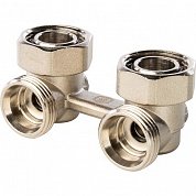 Узел угловой ВН 3/4"ЕК х 3/4"ЕК радиаторный 2-трубная система STOUT